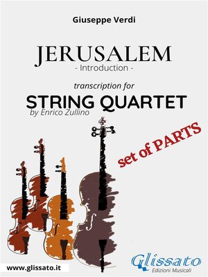 cover image of Jerusalem (introduction) String Quartet--Set of parts